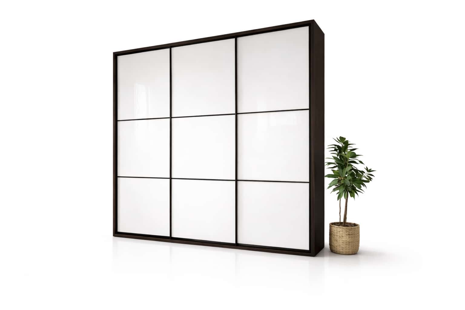 Шафа купе фарбоване скло