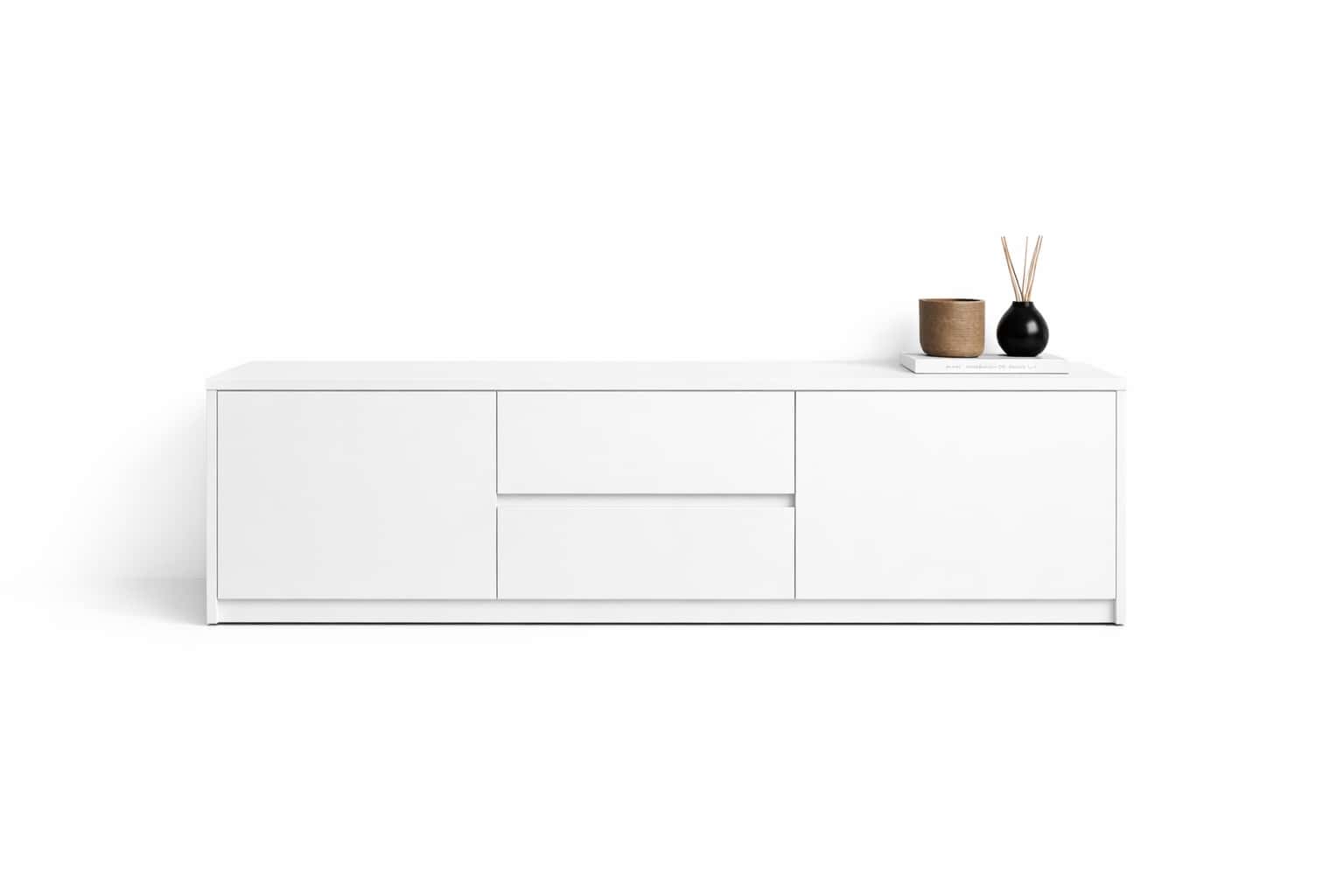 Тумба тв Нео 2д 2ш Білий сніг