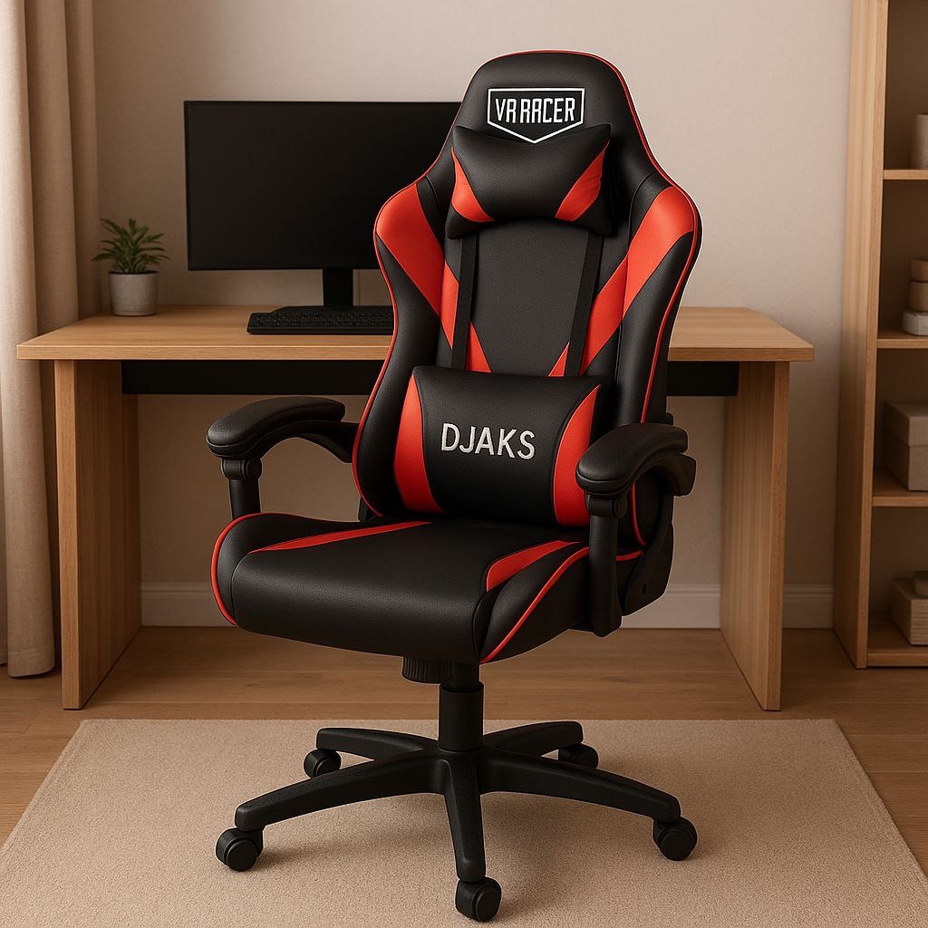 Купити VR Racer Dexter Djaks стілець чорний/червоний за 3863.2 грн