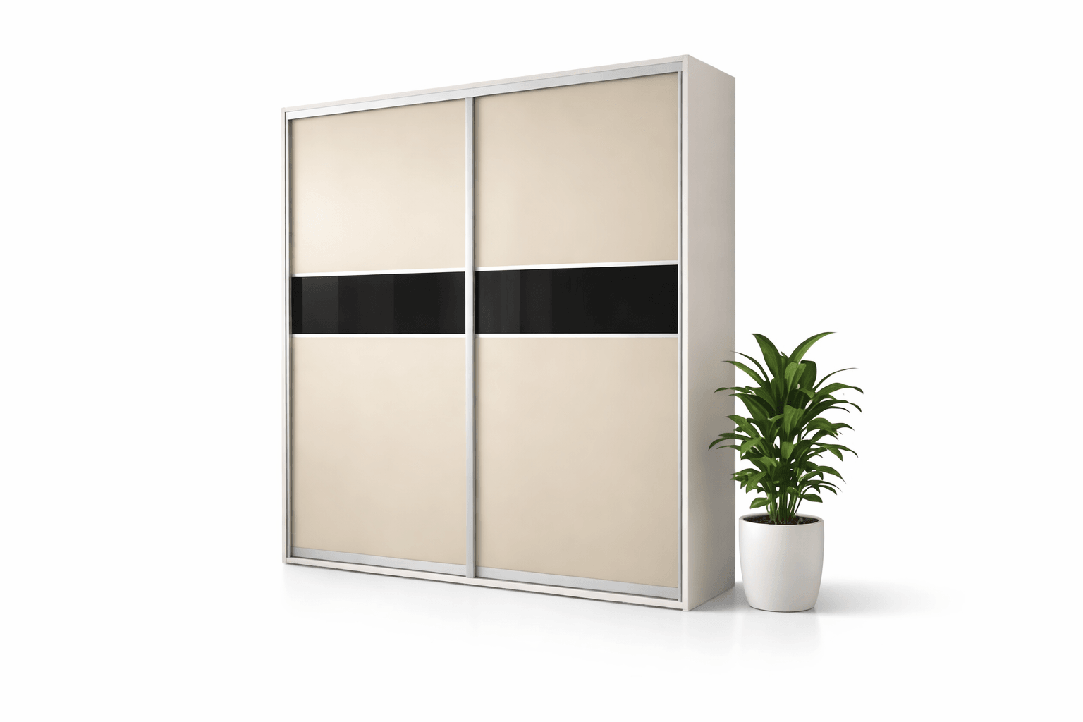 Купити Шафа купе фарбоване скло 1,7 х 2,4 за 14500 грн